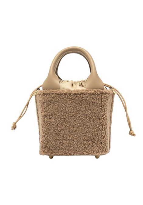 CUBO BAG TEDDY BEIGE D.A.T.E. | bags | B431 CB TDBI
